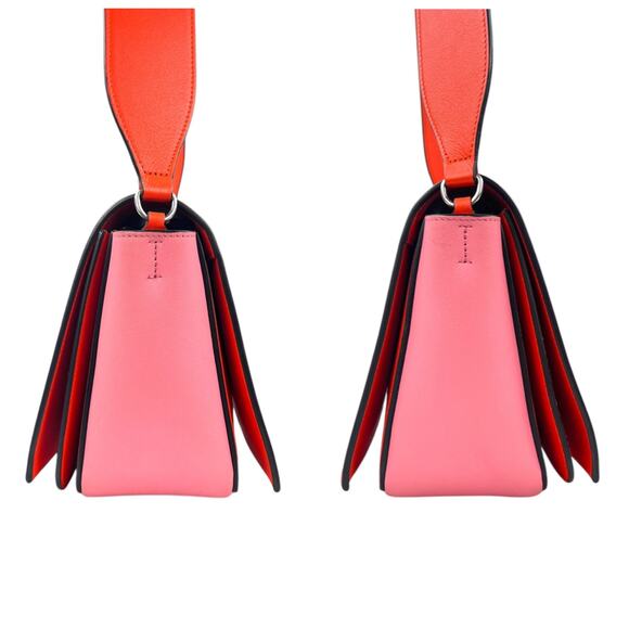 Celine Frame Two Toned Leather Shoulder Bag - Picture 5 of 8